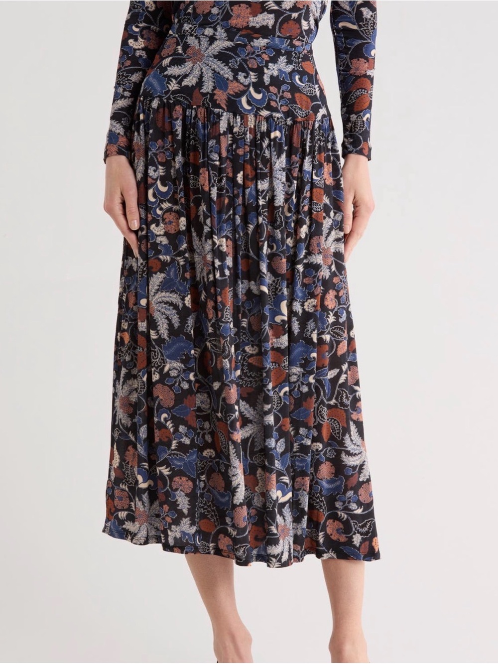 Ulla Johnson Blanche Pull On Midi Skirt Women's XS NEW